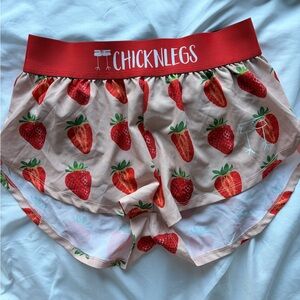 Chickn Legs Strawberry Running Shorts